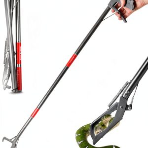 WEILAIKE Snake Grabber Stainless Steel Foldable Safe-0