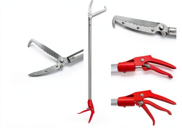 Prunrt Snake Grabber Tongs Aluminum Alloy Hook Professional-2