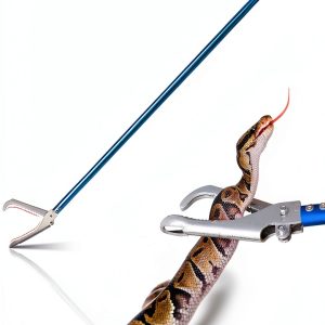 IC ICLOVER Snake Tongs Lightweight Aluminum Reptile Grabber-0
