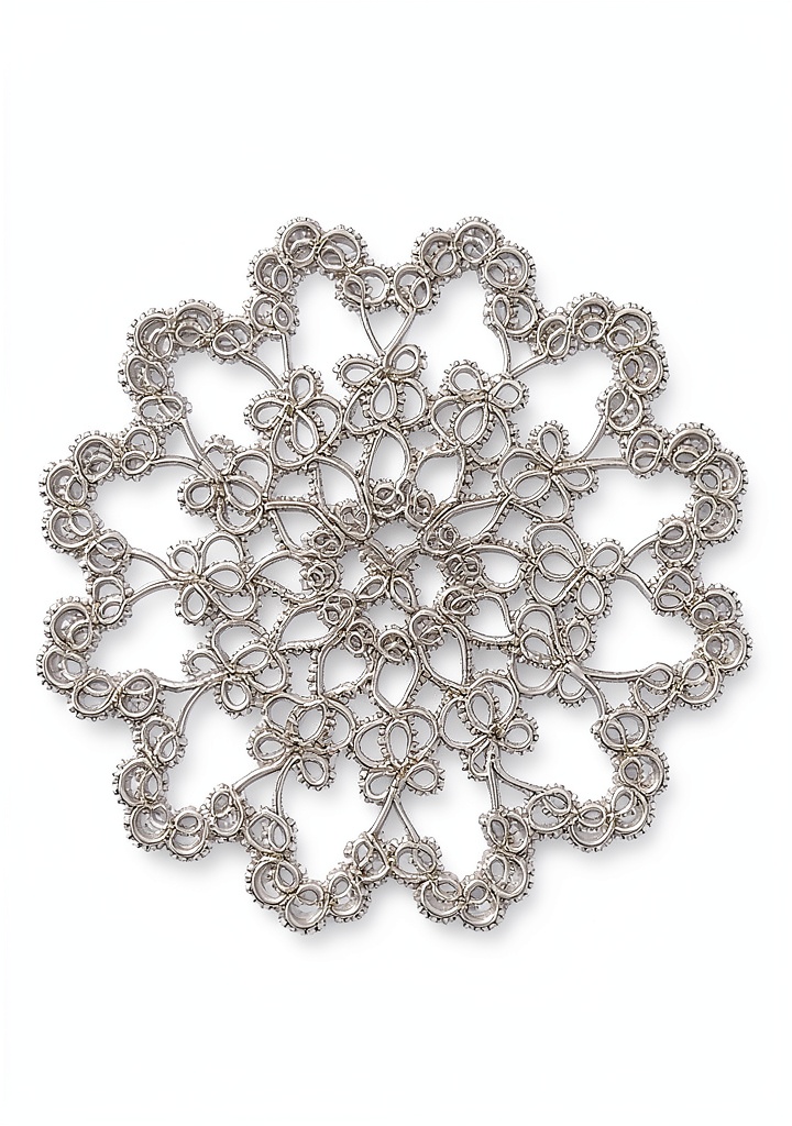 Dover Lace Crafts Book cover showing intricate tatting patterns