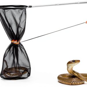 Qualirey Snake Catcher Net Stainless Steel Retractable Rod-0