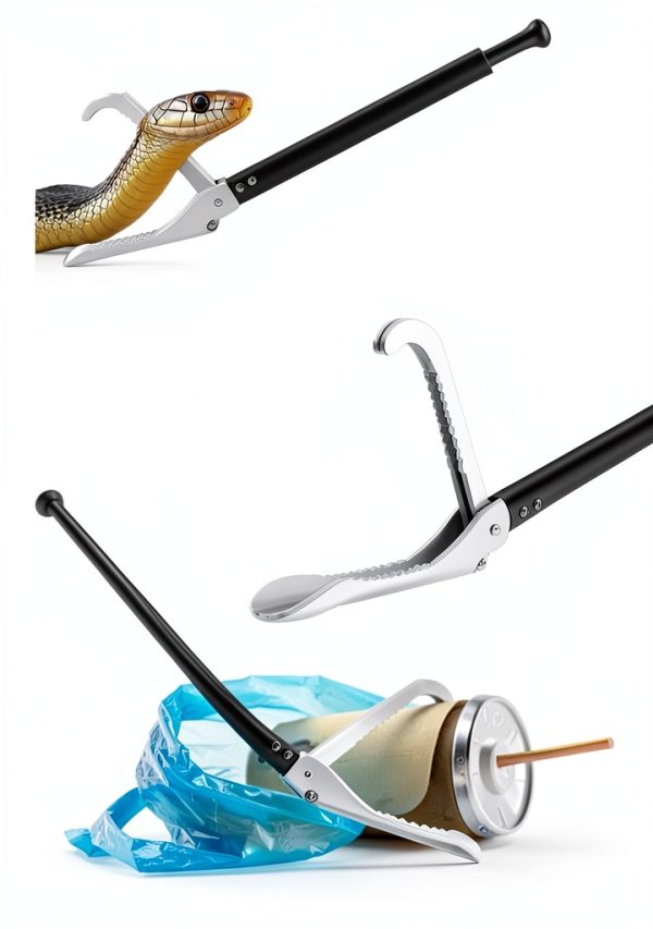 SMOQIO Snake Grabber Tool Lightweight Aluminum Safety Tongs-4