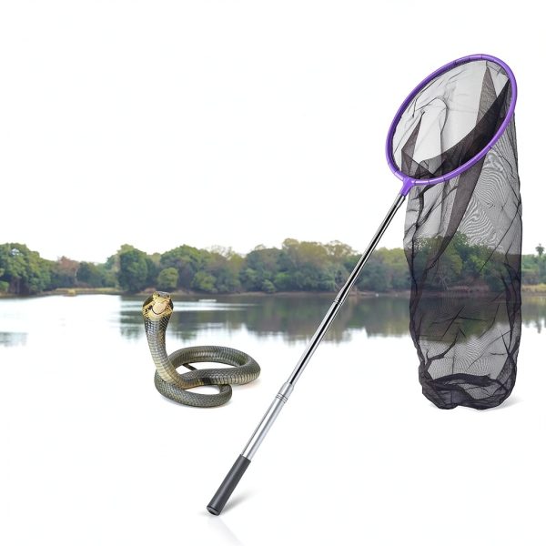 Yorikyas Snake Catcher Net Telescopic Handle Reptile Grabber-1
