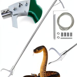 2win2buy Snake Tongs 47 Inch Stainless Steel Reptile Grabber-0