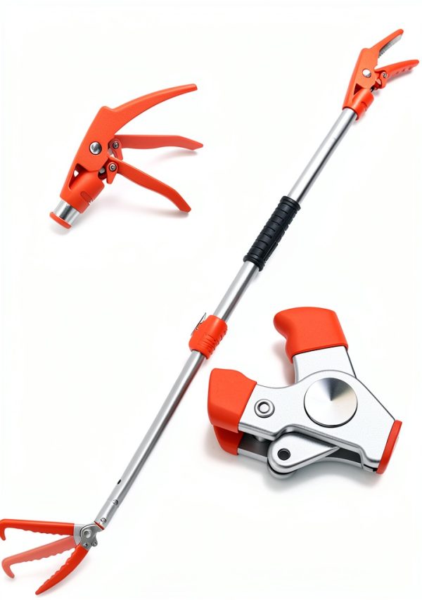 Kalkal Snake Tongs Adjustable Aluminum Alloy Reptile Handler-3