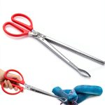 XLSXEXCL Snake Grabber Stainless Steel Serrated Reptile Tool-0