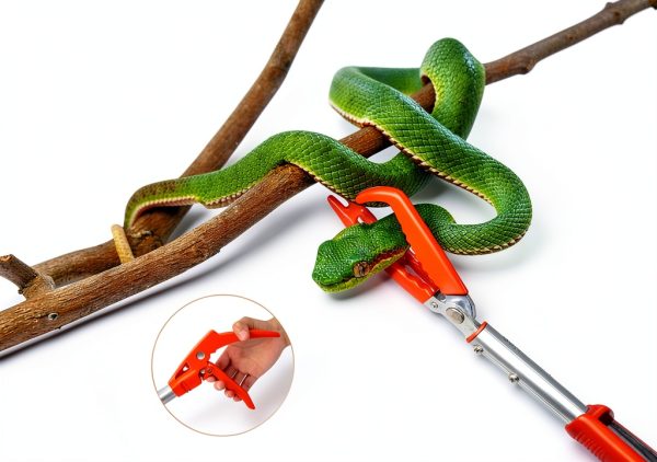 Kalkal Snake Tongs Adjustable Aluminum Alloy Reptile Handler-5