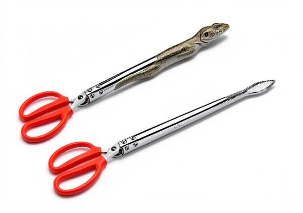 TUICARE Snake Feeding Tongs Stainless Steel Reptile Tools-2