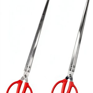 FASPLORE Stainless Steel Snake Tongs Curved Straight Design-0
