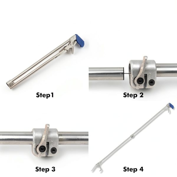 Snake Tongs BSROBOTIC 60 Inch Stainless Steel Foldable-5