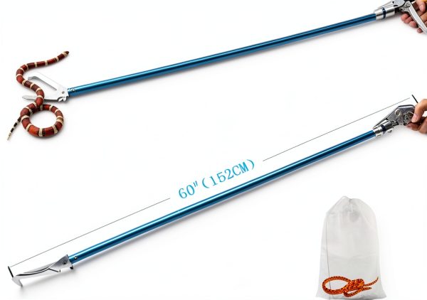 V-CHEETONG Snake Tongs 60 Inch Aluminum Alloy Reptile-1