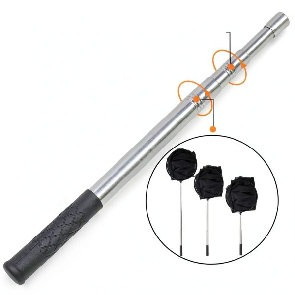 Qualirey Snake Catcher Net Stainless Steel Retractable Rod-2