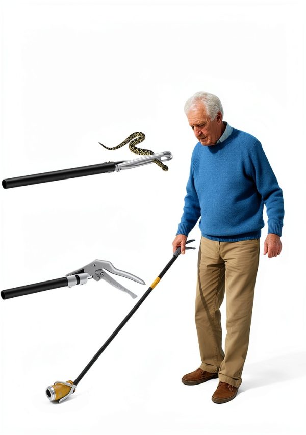 SMOQIO Snake Grabber Tool Lightweight Aluminum Safety Tongs-3