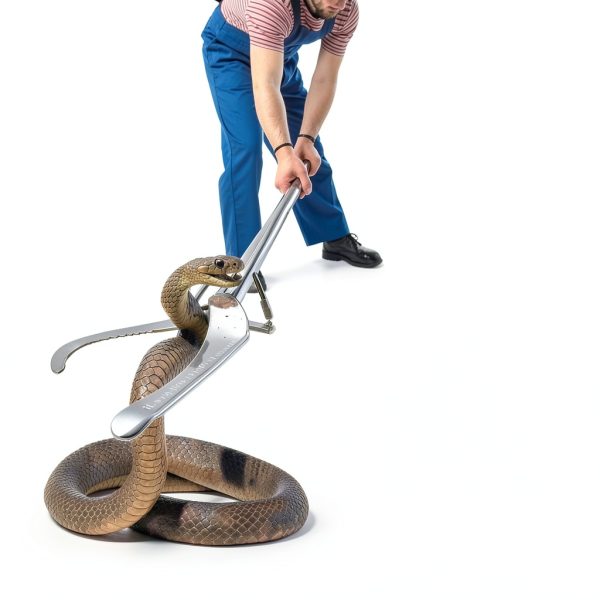 Auzoe Snake Grabber Tool Collapsible Stainless Steel Reptile-7