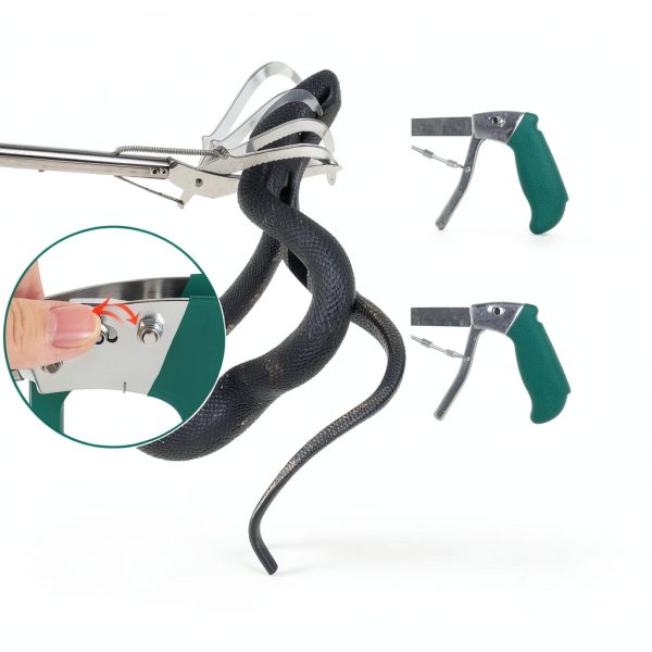 2win2buy Snake Tongs 47 Inch Stainless Steel Reptile Grabber-2