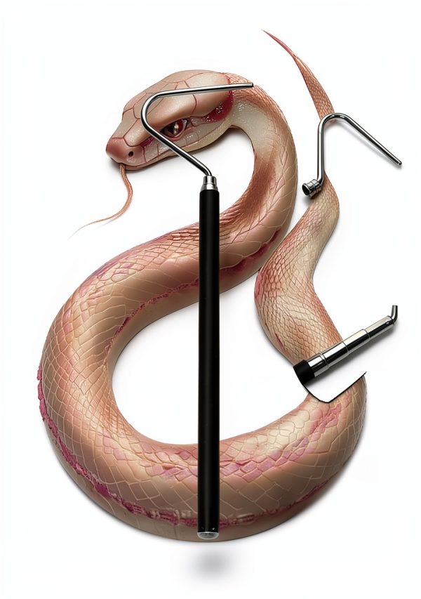 Snake Tongs and Hook Set IC ICLOVER Stainless Steel Pet-6