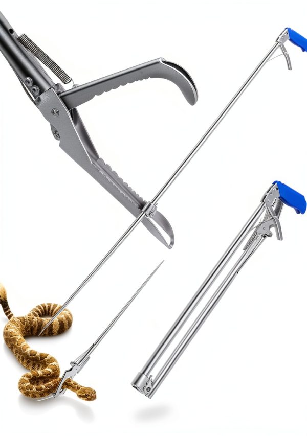 Snake Tongs BSROBOTIC 60 Inch Stainless Steel Foldable-0