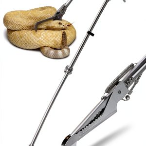 Hiceeden Snake Tongs 47 Inch Stainless Steel Grabber Handler-0