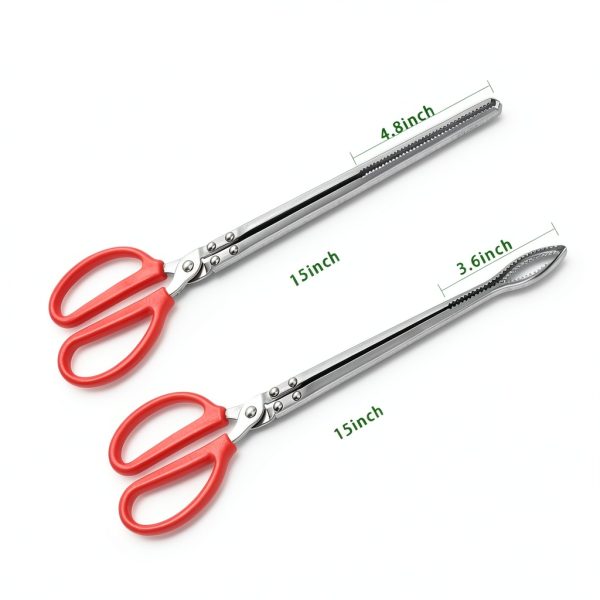 TUICARE Snake Feeding Tongs Stainless Steel Reptile Tools-1