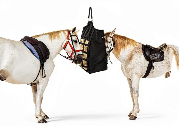 Horse Hay Bag Black Large 2 Packs MIYABALA Pet Supplies-4