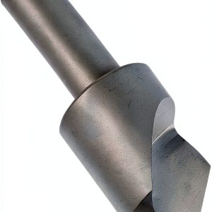 KEO 53100 High-Speed Steel Single-End Countersink, Uncoated (Bright) Finish, Single Flute, 100 Degree Point Angle, Round Shank, 1/2" Shank Diameter, 1" Body Diameter-0