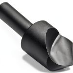 Chicago Latrobe 209SF High-Speed Steel Countersink, Black Oxide Finish, Single Flute, 90 Degrees, Round Shank, 3/8" Shank Dia., 3/4" Body Dia.-0